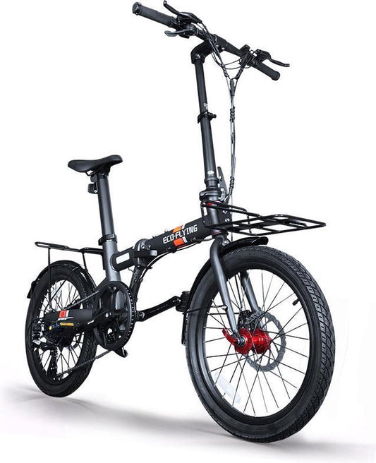 Elektrische fiets - Elektrische Vouwfiets - Eco Flying TOP 760 - Donker grijs